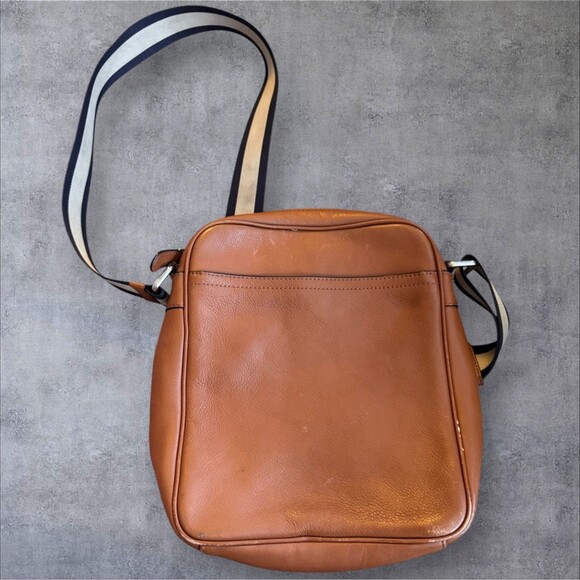 Authentic COACH Houston Flight Smooth Leather Tan Crossbody - Picture 2 of 5